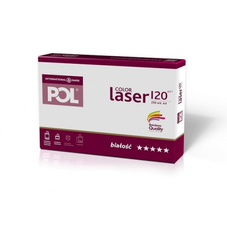 KSERO PAPIER POLEFFECT A4 120G POLCOLORLASER 250 ark w ryzie 8 ryz w kart