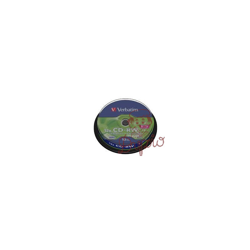CD-RW 700MB  VERBATIM CAKE 10SZT