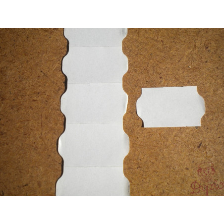Metka CONTACT 32x19 biała (100 rolek)