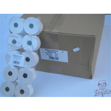 Rolka termiczna 28mm 30mb (10 rolek)