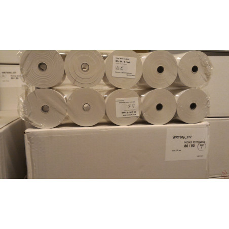 Rolka termiczna 80mm 90mb (50 rolek)