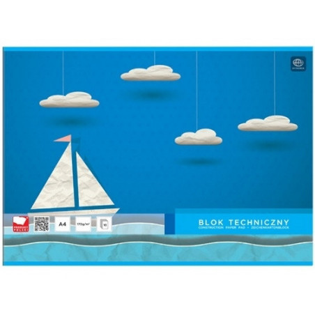 BLOK TECHNICZNY A3/10 BIAŁY INTERDRUK 5902277070012